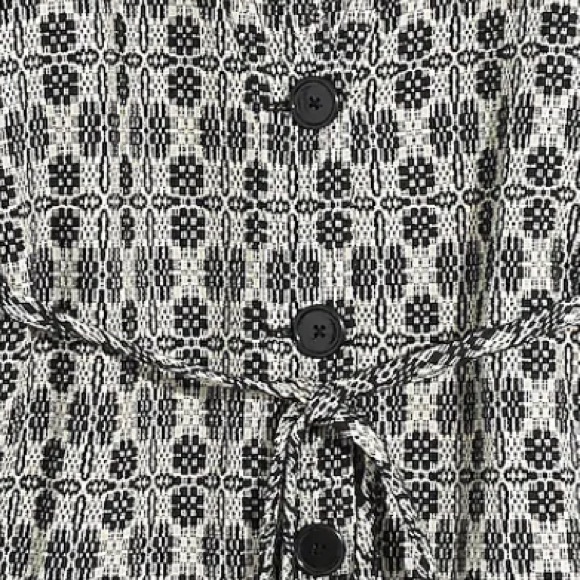 Madewell Geometric Jacquard Tie-Waist Jacket XXS New - Picture 7 of 9